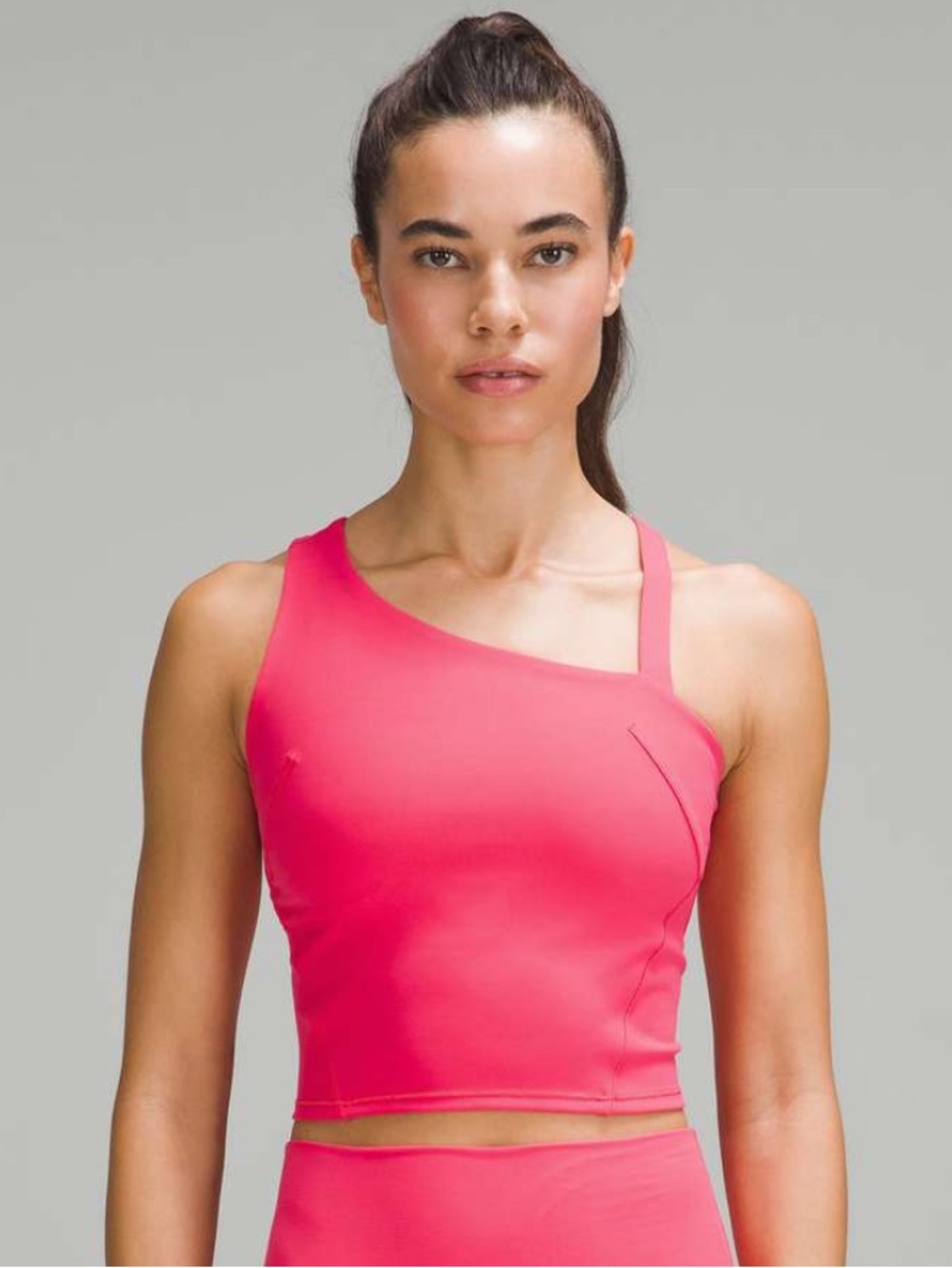 lululemon athletica Everlux Asymmetrical Tennis top — Bright Pink